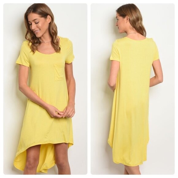 A Girl Thing Dresses & Skirts - High-Low Yellow Dress▪︎Medium